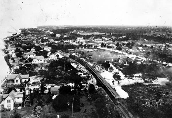 Florida East Coast Railway engine number 30 at Fort Pierce, Florida.